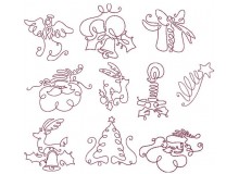 Stickserie - Xmas Tangles 1